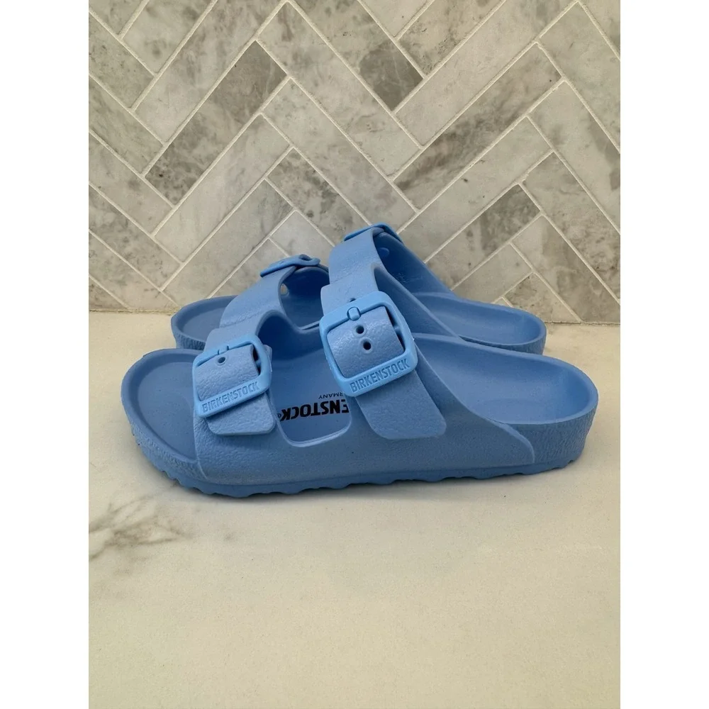 Birkenstock‎ Arizona EVA Sandals Kids Youth Size 11 29 Sky Blue Slip On Slides